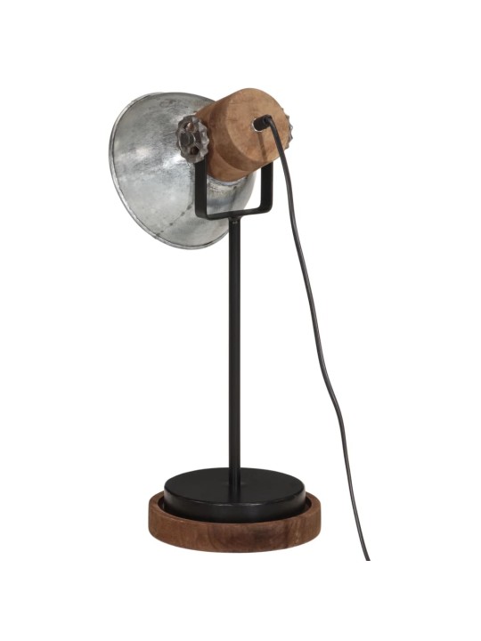Stolní lampa 25 w vintage stříbrná 17 x 17 x 50 cm e27