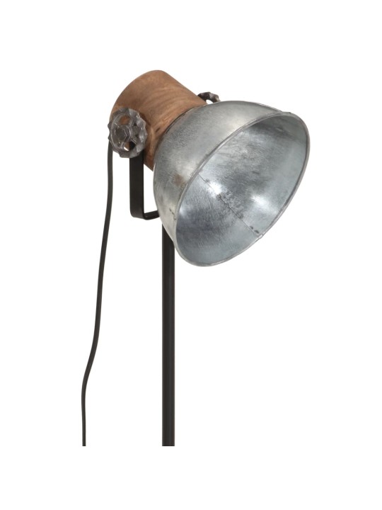 Stolní lampa 25 w vintage stříbrná 17 x 17 x 50 cm e27