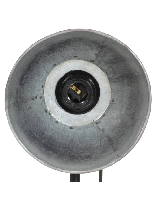 Stolní lampa 25 w vintage stříbrná 17 x 17 x 50 cm e27