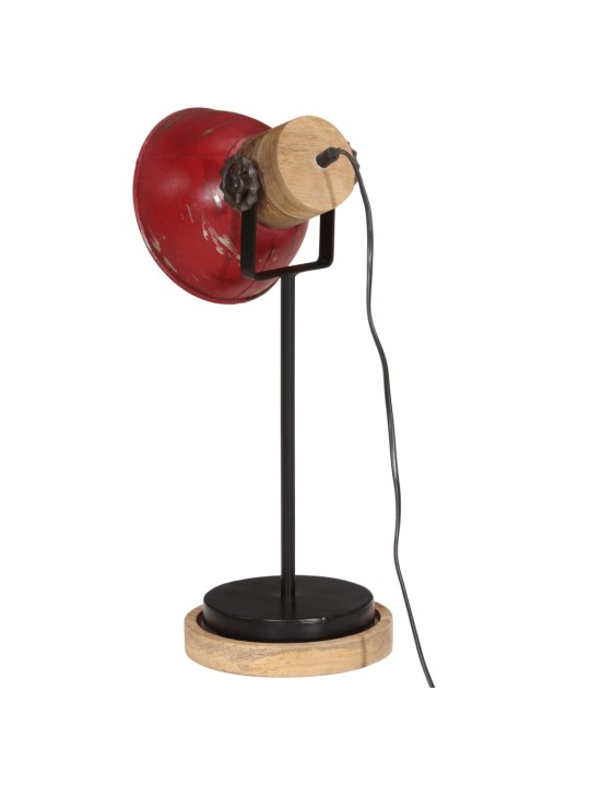 Stolní lampa 25 w červená patina 17 x 17 x 50 cm e27