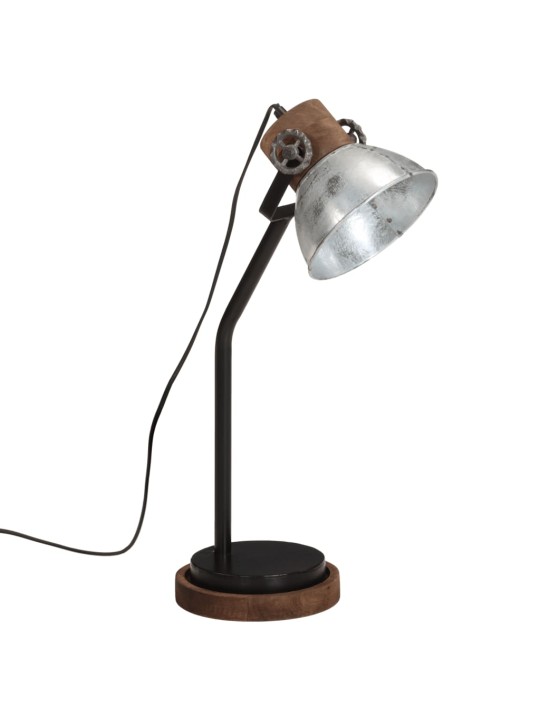 Stolní lampa 25 w vintage stříbrná 18 x 18 x 60 cm e27
