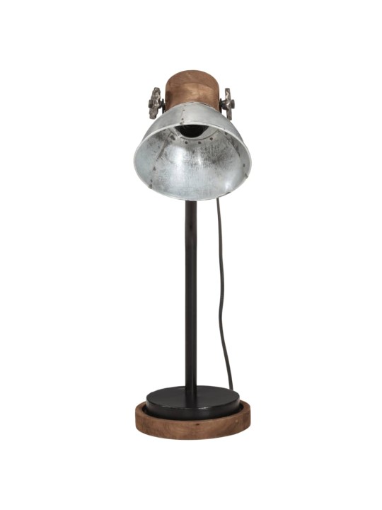 Stolní lampa 25 w vintage stříbrná 18 x 18 x 60 cm e27