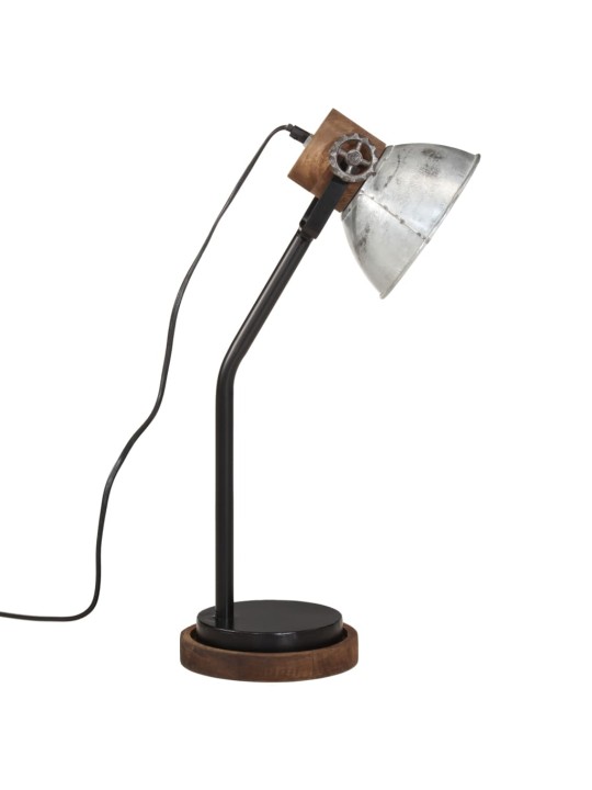 Stolní lampa 25 w vintage stříbrná 18 x 18 x 60 cm e27