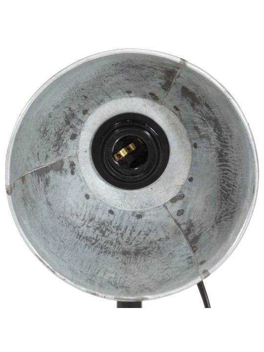 Stolní lampa 25 w vintage stříbrná 18 x 18 x 60 cm e27
