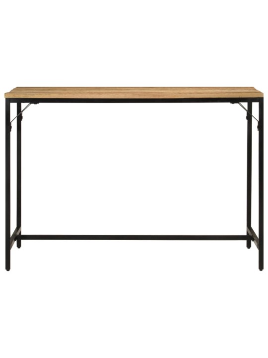 Jídelní stůl 110 x 55 x 75 cm masivní hrubý mangovník a železo