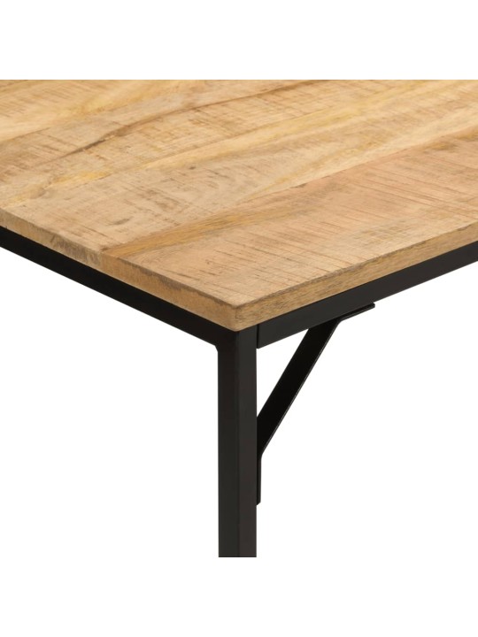 Jídelní stůl 110 x 55 x 75 cm masivní hrubý mangovník a železo