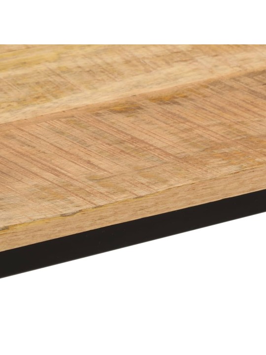 Jídelní stůl 110 x 55 x 75 cm masivní hrubý mangovník a železo