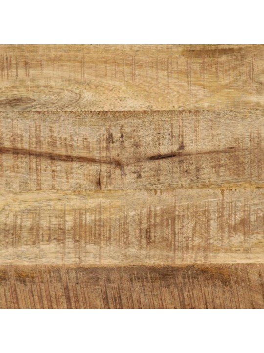Jídelní stůl 110 x 55 x 75 cm masivní hrubý mangovník a železo
