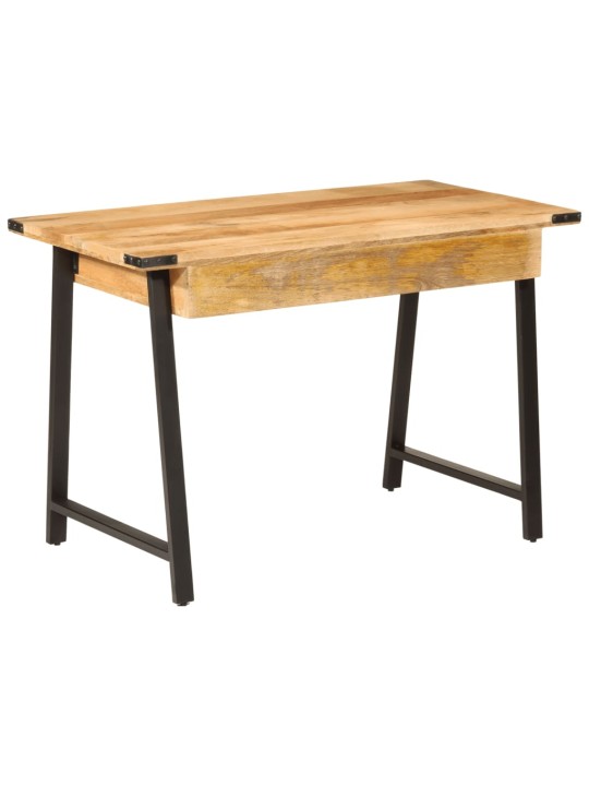 Psací stůl se zásuvkami 105x55x70 cm masivní mangovník a železo
