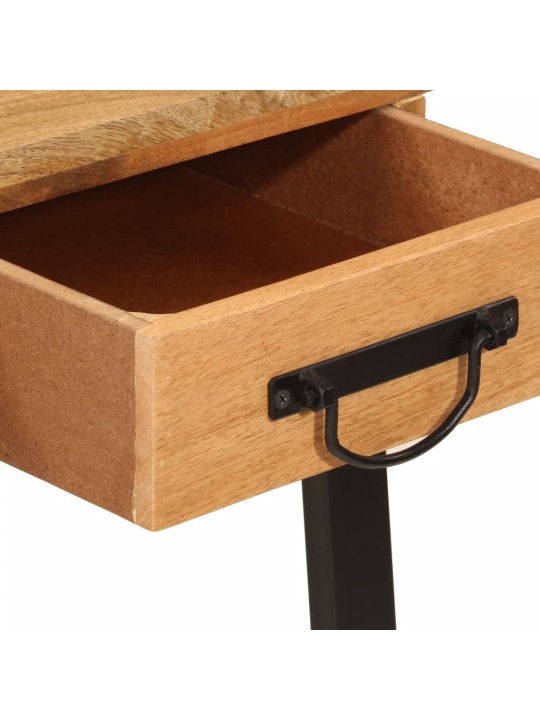 Psací stůl se zásuvkami 105x55x70 cm masivní mangovník a železo