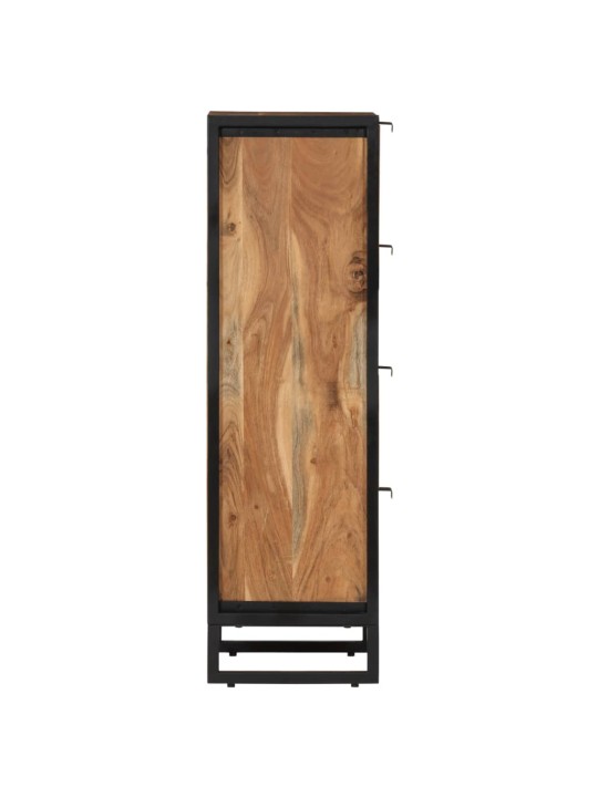 Koupelnová skříňka 40 x 30 x 100 cm masivní akácie a železo