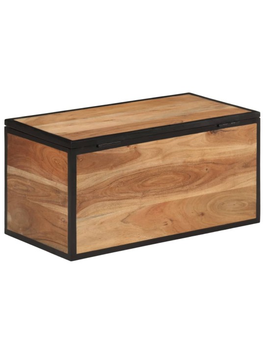 Úložný box 60 x 30 x 30 cm masivní akáciové dřevo a železo