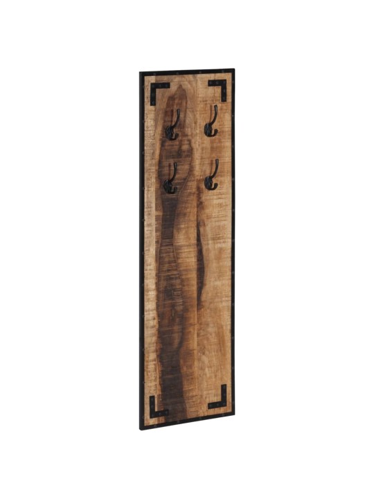 Věšák na kabáty 35x8x110 cm masivní hrubé mangovníkové dřevo