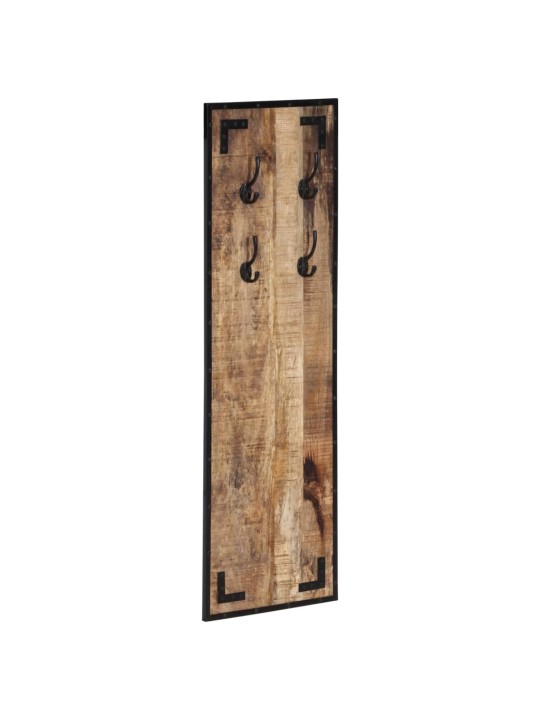 Věšák na kabáty 35x8x110 cm masivní hrubé mangovníkové dřevo