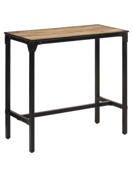 Barový stůl 110 x 55 x 107 cm masivní hrubé mangovníkové dřevo