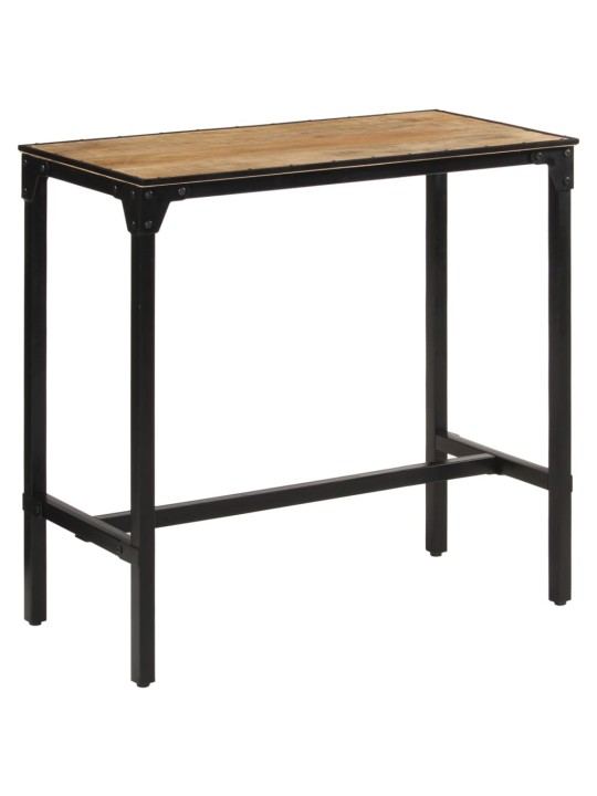 Barový stůl 110 x 55 x 107 cm masivní hrubé mangovníkové dřevo