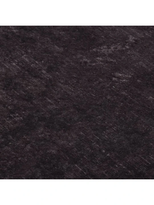 Koberec pratelný černý a zlatý 120 x 170 cm protiskluzový