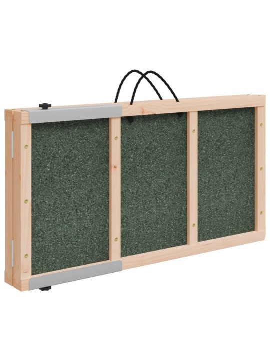 Rampa pro psy šedá 120 x 30 cm masivní jedlové dřevo