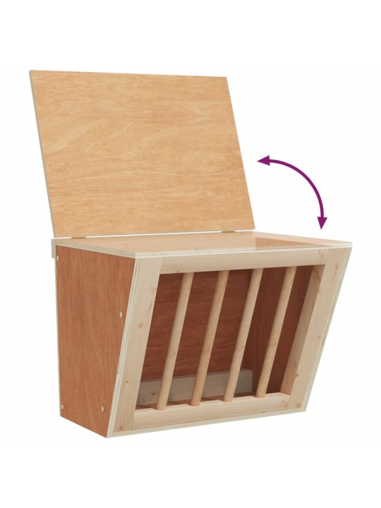 Seník pro králíky 25 x 18,5 x 20,5 cm masivní jedlové dřevo