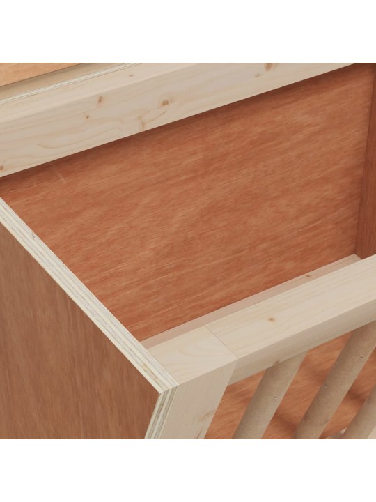 Seník pro králíky 25 x 18,5 x 20,5 cm masivní jedlové dřevo