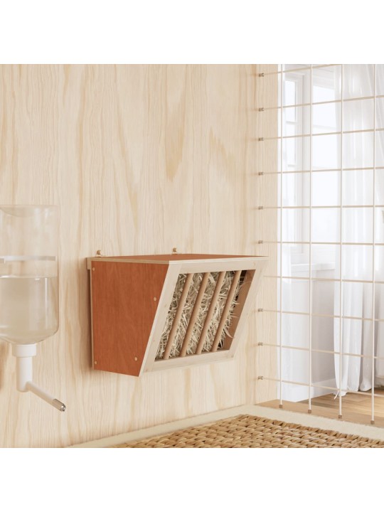 Seník pro králíky 25 x 18,5 x 20,5 cm masivní jedlové dřevo