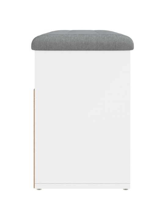 Lavice s botníkem bílá 82 x 32 x 45,5 cm kompozitní dřevo
