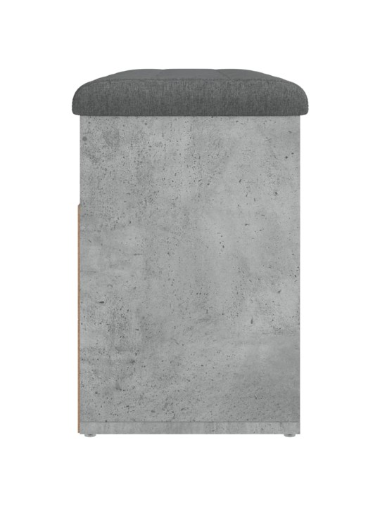 Lavice s botníkem betonově šedá 82 x 32 x 45,5 cm dřevotříska