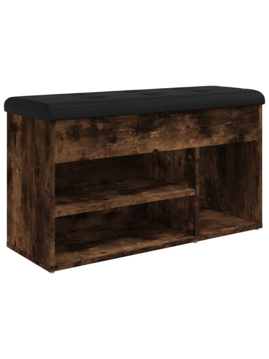 Lavice s botníkem kouřový dub 82x32x45,5 cm kompozitní dřevo