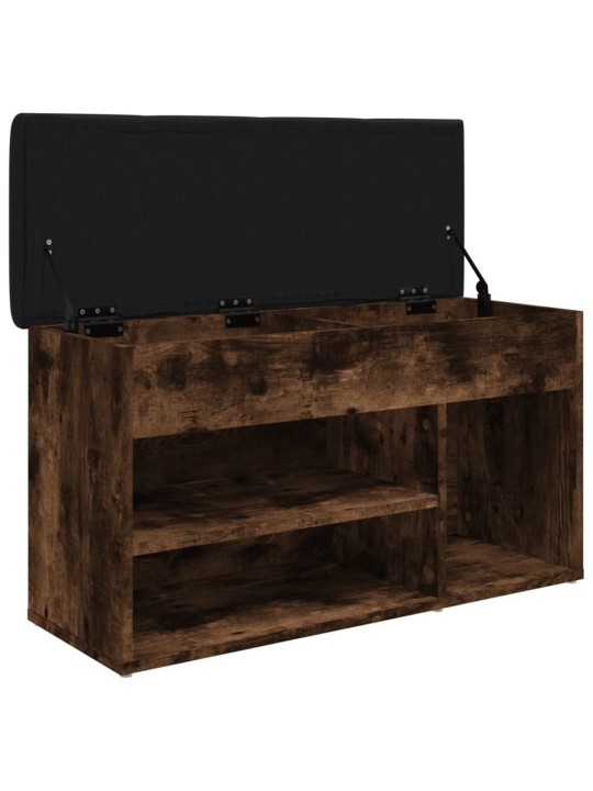 Lavice s botníkem kouřový dub 82x32x45,5 cm kompozitní dřevo