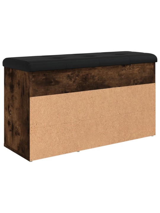 Lavice s botníkem kouřový dub 82x32x45,5 cm kompozitní dřevo