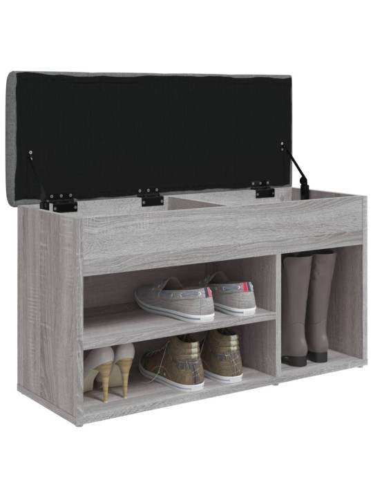 Lavice s botníkem šedá sonoma 82x32x45,5 cm kompozitní dřevo