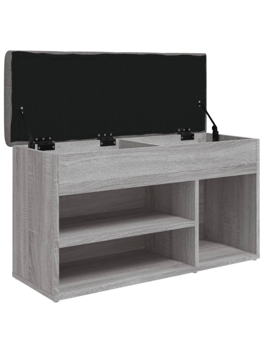 Lavice s botníkem šedá sonoma 82x32x45,5 cm kompozitní dřevo