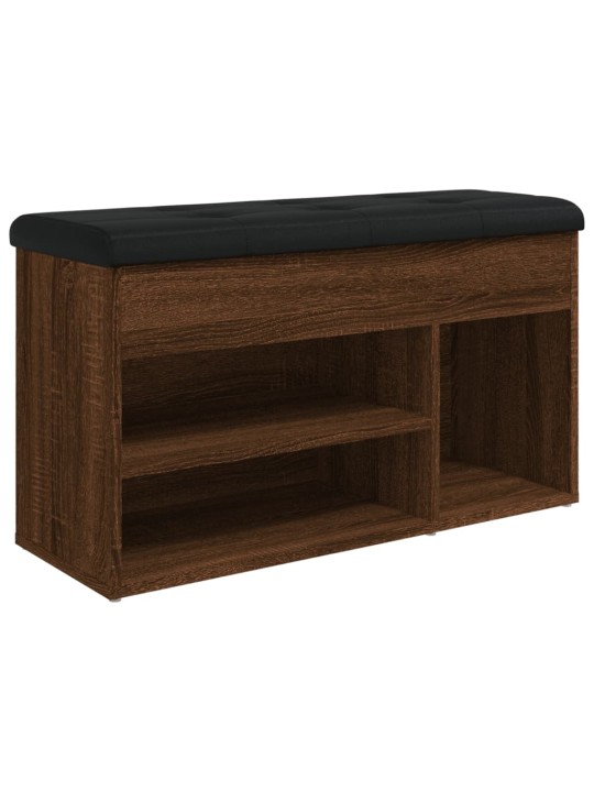 Lavice s botníkem hnědý dub 82 x 32 x 45,5 cm kompozitní dřevo
