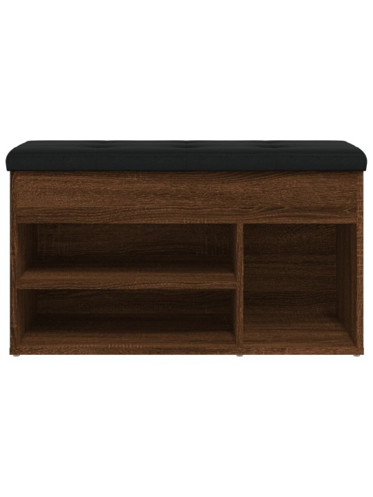 Lavice s botníkem hnědý dub 82 x 32 x 45,5 cm kompozitní dřevo