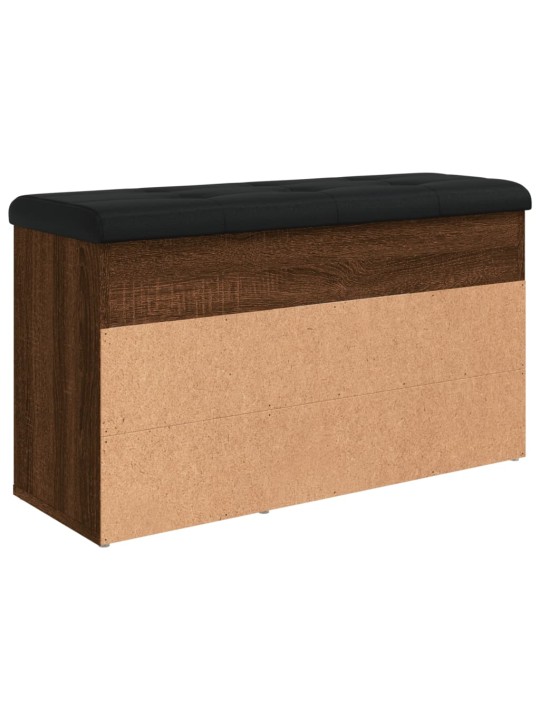 Lavice s botníkem hnědý dub 82 x 32 x 45,5 cm kompozitní dřevo