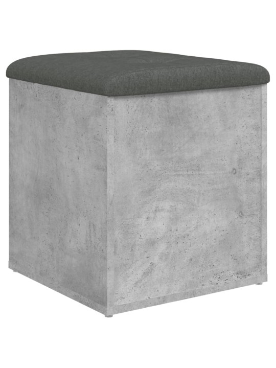 Úložná lavice betonově šedá 42 x 42 x 45 cm kompozitní dřevo