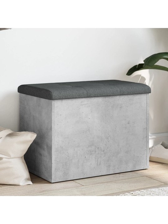 Úložná lavice betonově šedá 62 x 42 x 45 cm kompozitní dřevo