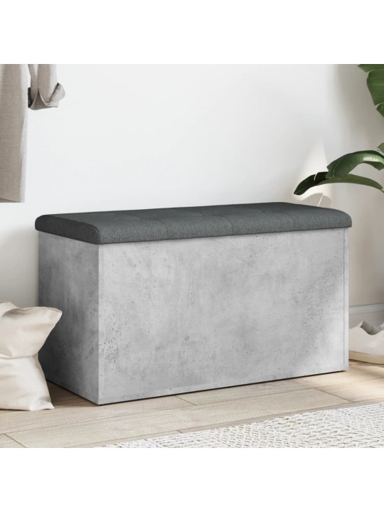 Úložná lavice betonově šedá 82 x 42 x 45 cm kompozitní dřevo