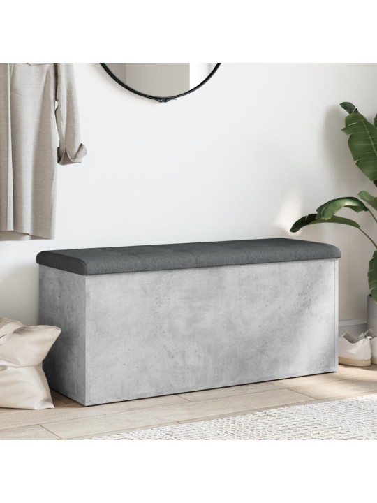 Úložná lavice betonově šedá 102 x 42 x 45 cm kompozitní dřevo