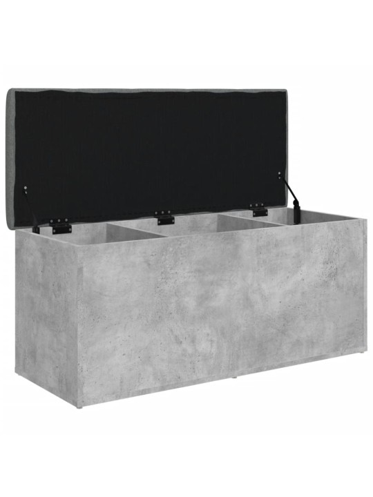 Úložná lavice betonově šedá 102 x 42 x 45 cm kompozitní dřevo