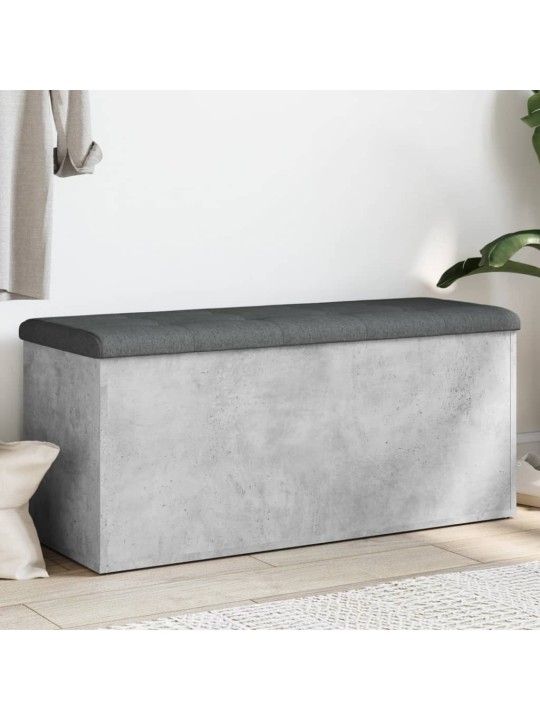Úložná lavice betonově šedá 102 x 42 x 45 cm kompozitní dřevo