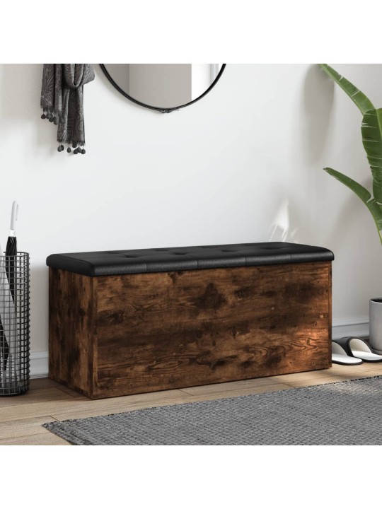 Úložná lavice kouřový dub 102 x 42 x 45 cm kompozitní dřevo