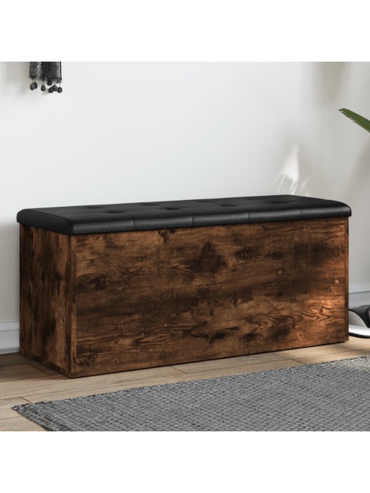 Úložná lavice kouřový dub 102 x 42 x 45 cm kompozitní dřevo