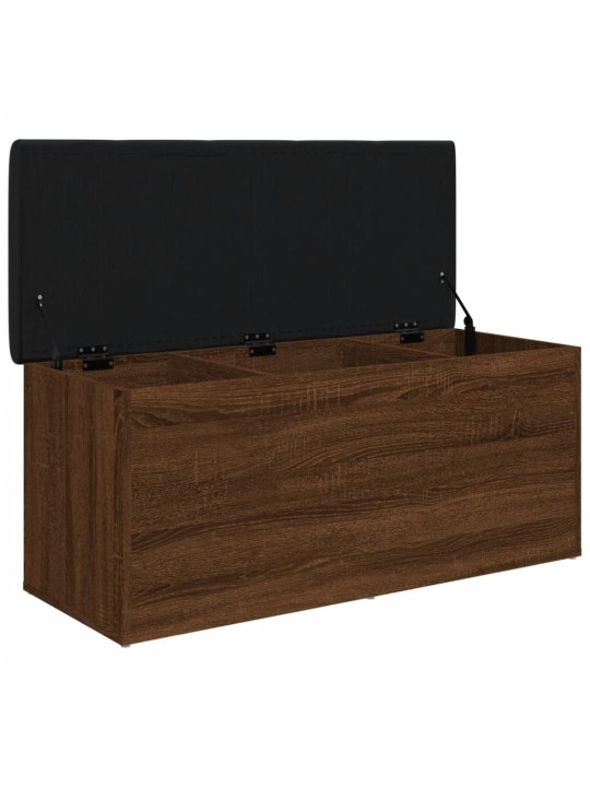 Úložná lavice hnědý dub 102 x 42 x 45 cm kompozitní dřevo