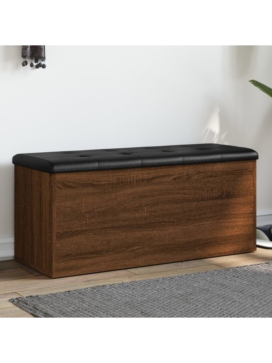 Úložná lavice hnědý dub 102 x 42 x 45 cm kompozitní dřevo