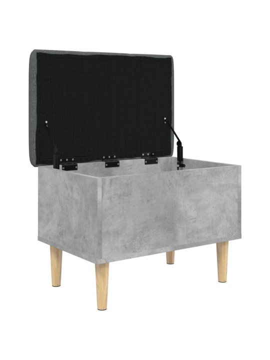 Úložná lavice betonově šedá 62 x 42 x 46 cm kompozitní dřevo
