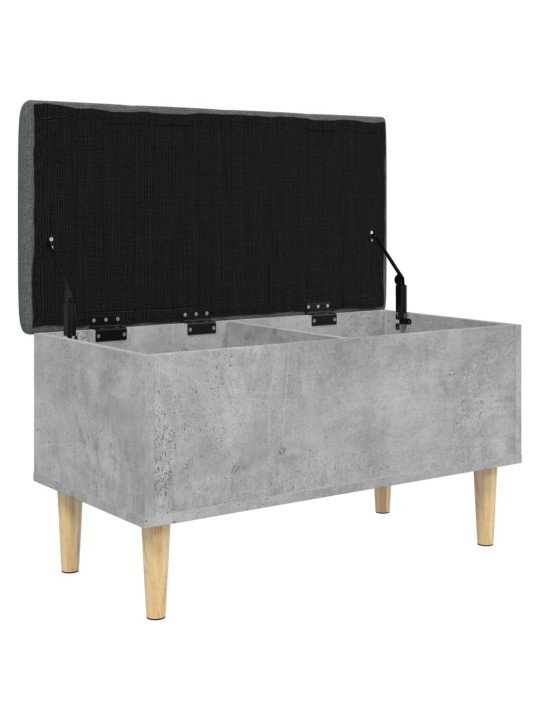 Úložná lavice betonově šedá 82 x 42 x 46 cm kompozitní dřevo