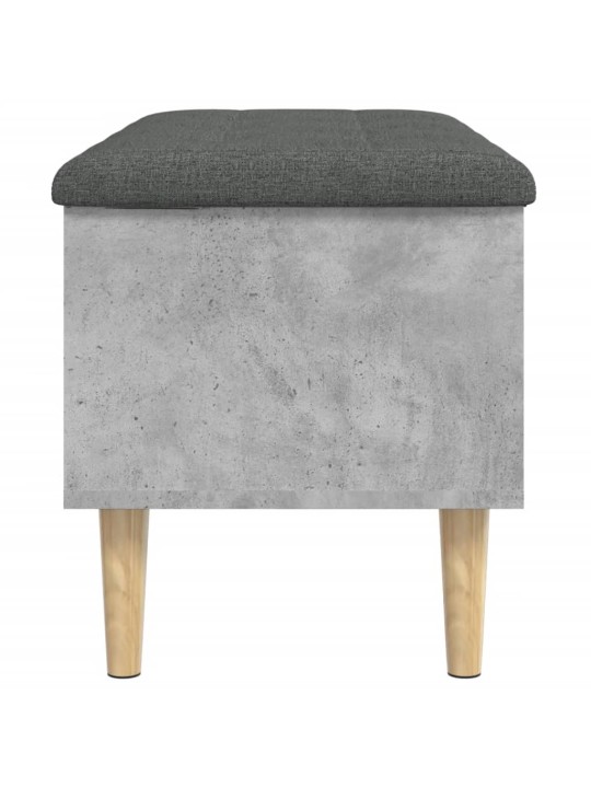 Úložná lavice betonově šedá 82 x 42 x 46 cm kompozitní dřevo