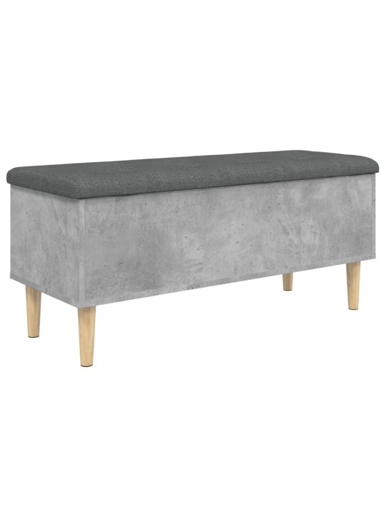 Úložná lavice betonově šedá 102 x 42 x 46 cm kompozitní dřevo
