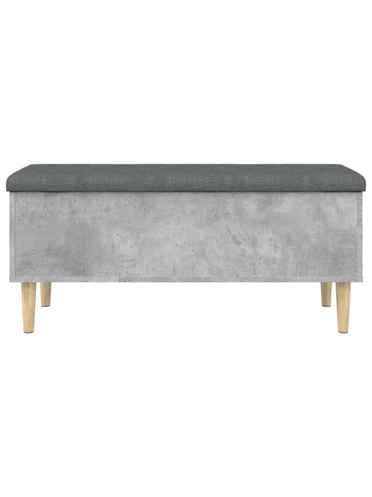 Úložná lavice betonově šedá 102 x 42 x 46 cm kompozitní dřevo